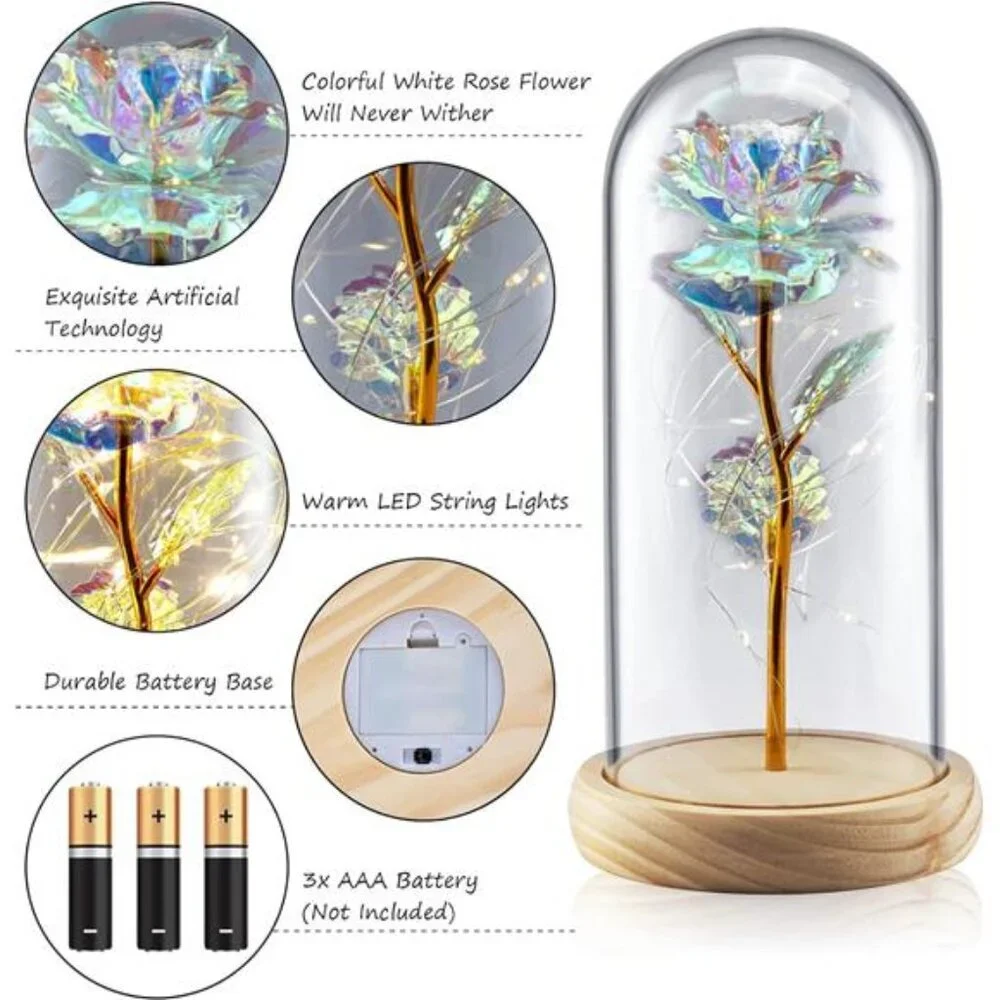 Rose Flower Gifts for Girlfriend Mom Women, Beauty Rose, Forever Rose - Picture 4 of 5